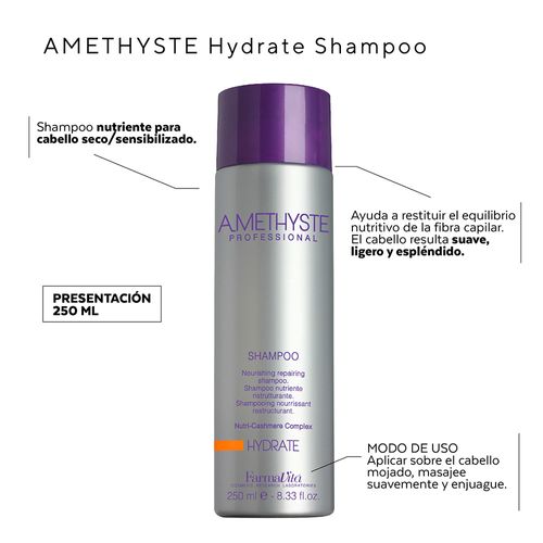 Shampoo amethyste hidratación 250 ml