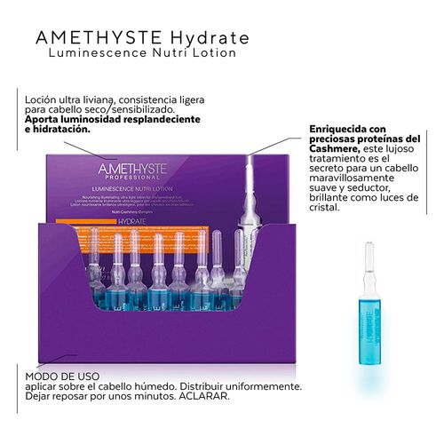 Ampolletas FARMAVITA amethyste - hidratación y luminosidad