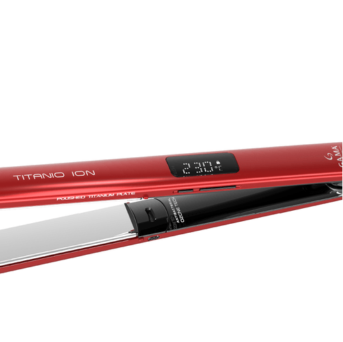 Plancha GAMA CP14 Red - titanio liso perfecto