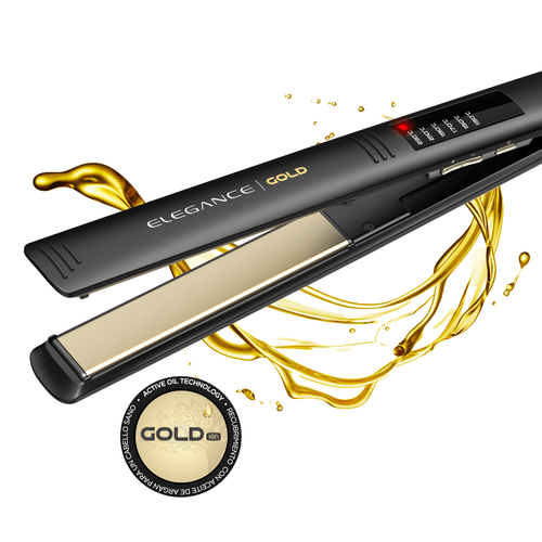 Plancha GAMA Elegance led gold - fortalecimiento e hidratación