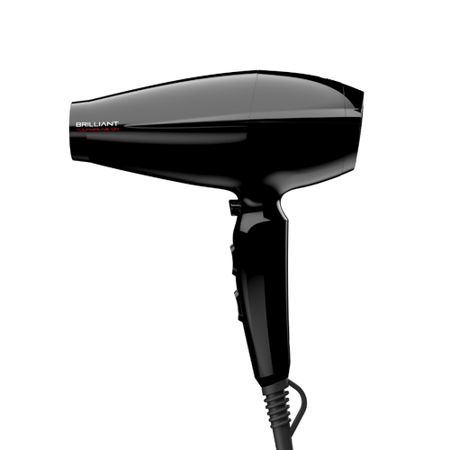 Secador Brilliant Titanium Ion BK - Secado Rápido Antifrizz
